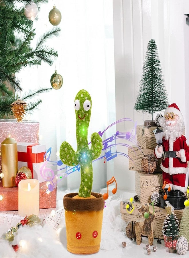 PRIMEFAIR Dancing Cactus Talking Toy, Cactus Plush Rechargeable Toy, Wriggle & Singing Recording Repeat What You Say Funny Education Toys - Image 4